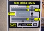 Схема станции на стене пассажирского павильона