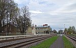 станция Тарту: Вокзал и платформы, вид в чётном направлении