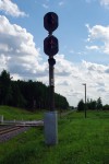 станция Валга: Светофор АТ разобранного разворотного треугольника