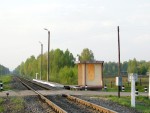 о.п. Защобье: Вид платформы в сторону Хойник