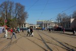 станция Одесса-Главная: Вид на вокзал со стороны трамвайного кольца