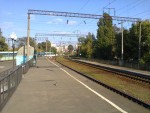 о.п. Одесса-Малая: Вид с середины высокой платформы в сторону Одессы-Главной
