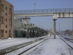 станция Черкассы: Вид платформ и пассажирского вокзала