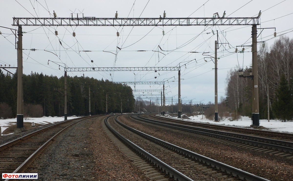 Вид станции в сторону Смоленска