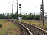 станция Орша-Центральная: Входные светофоры Н10 и Н5А (вид со стороны Орши-Вост.)