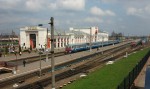 станция Орша-Центральная: Вокзал и путевое развитие у южной стороны