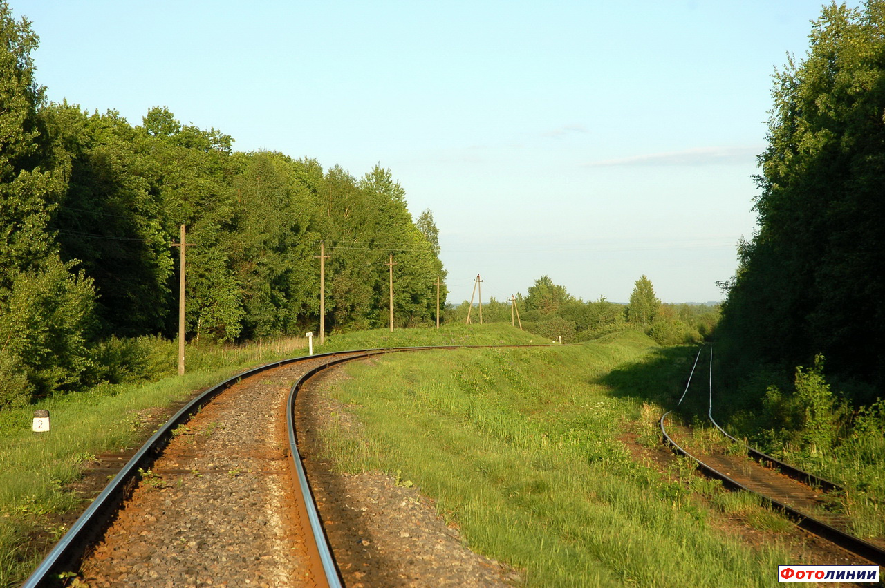 Подъездной путь к леспромхозу (справа)