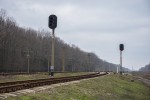 станция Зеленый Гай: Выходные светофоры Ч1, Ч2, вид в сторону Николаева