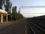 станция Одесса-Сортировочная: Вид с пассажирской платформы на юго-запад — в сторону станции Одесса-Пересыпь
