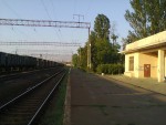 станция Одесса-Сортировочная: Вид с пассажирской платформы на северо-восток — в сторону станции Одесса-Восточная