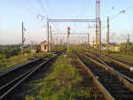 станция Одесса-Сортировочная: Вид на Северный парк от сортировочной горки — в сторону Одессы-Восточной
