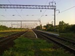 станция Кулиндорово: Вид пассажирских платформ с северной стороны (вид в сторону Одессы)