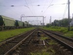 станция Одесса-Сортировочная: Чётная (южная) горловина, вид на юг