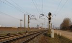 станция Ждановичи: Входные светофоры Ч и ЧД, вид со стороны ст. Ратомка