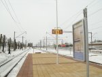 станция Ждановичи: Платформа № 3. Вид в молодеченском направлении
