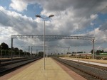 станция Ждановичи: Вид с 2-ой платформы в сторону Молодечно