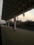 Вид на платформу в сторону Минск-Пасс. Первый официальный день работы