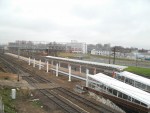 станция Минск-Северный: Строительство второй платформы. Вид с путепровода