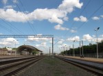 станция Ждановичи: Вид в направлении Минска