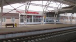 станция Ждановичи: Вход в здание и кафе со стороны платформ