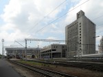 станция Минск-Пассажирский: Вид на станцию со стороны ст. Минск-Восточный