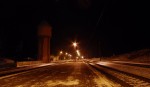Вид станции в сторону Минска ночью