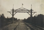 Пограничная арка со стороны Молодечно. 1930-е годы