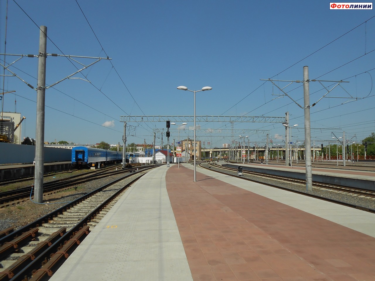 Вид с 6-ой платформы в сторону Молодечно и Барановичей
