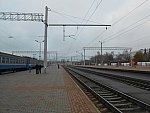 станция Минск-Пассажирский: Вид со 2-ой платформы в сторону Молодечно и Барановичей