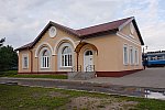 станция Радошковичи: Пассажирское здание, вид с обратной стороны