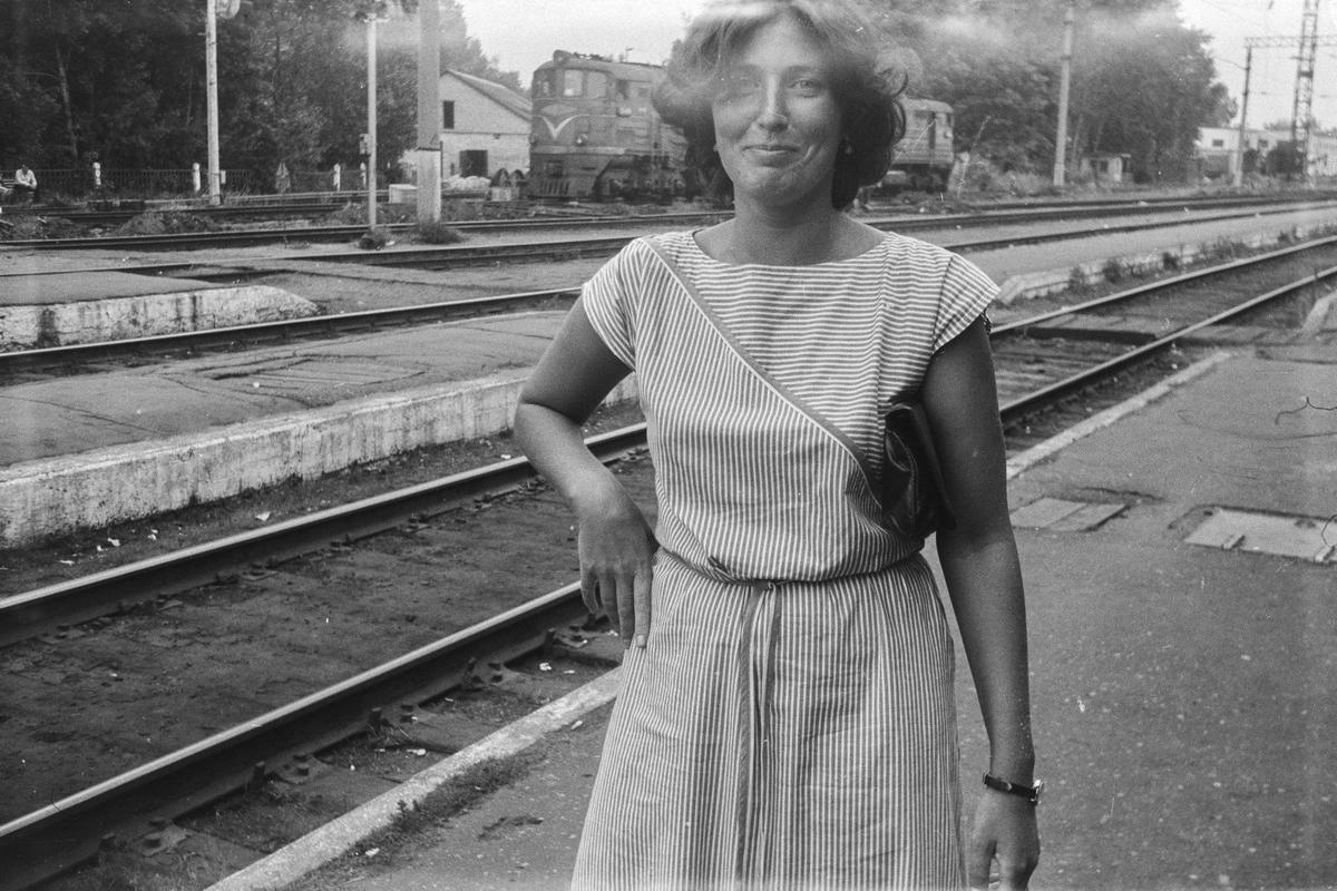Пассажирская платформа (фото из семейного архива В.Садовского)
