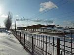 станция Минск-Северный: Вид из-под путепровода на платформы
