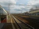 станция Ждановичи: Вид с 1-й платформы в сторону Минска-Пассажирского