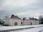 станция Поречье: Здания на станции (зима)