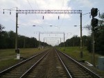 станция Одесса-Застава I: Первый (входной) световор со стороны станции Усатово