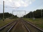 станция Одесса-Застава I: Вид на северную горловину от входных светофоров Н и НД