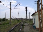 станция Одесса-Застава I: Сортировочная горка. Вид на юго-восток (на сортировочный парк)