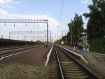 станция Одесса-Застава I: Вид пассажирских платформ с северной стороны — вид в направлении Одессы-Главной
