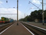 станция Одесса-Застава I: Вид с платформы на юго-восток — в направлении Одессы-Главной