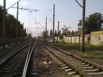 станция Одесса-Застава I: Вид южной горловины с юго-восточной стороны — вид в сторону станции Усатово