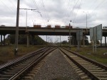 станция Одесса-Западная: Путепровод Овидиопольской дороги над северной горловиной станции