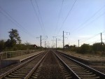 о.п. 9 км: Вид со стороны станции Одесса-Западная — в сторону Сухого Лимана