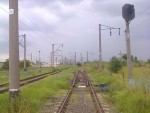 станция Одесса-Западная: Вид на станцию и светофор в южной горловине (с юга, со стороны ст. Ильичевск-Паромная)