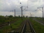 станция Одесса-Западная: Южная горловина, вид на юг — в напралении из Одессы