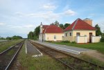 станция Озерница: Платформы и станционные сооружения. Вид в сторону Барановичей