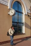 станция Волковыск-Город: Пассажир и часы