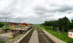 станция Волковыск-Город: Вид с пешеходного моста на западную горловину