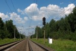 станция Боровцы: Недействующий входной светофор, законсервированное примыкание к брестскому ходу