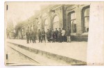 Пассажирское здание. Фото сделано между 1915 и 1918 годами. Источник: Газета Слонимская