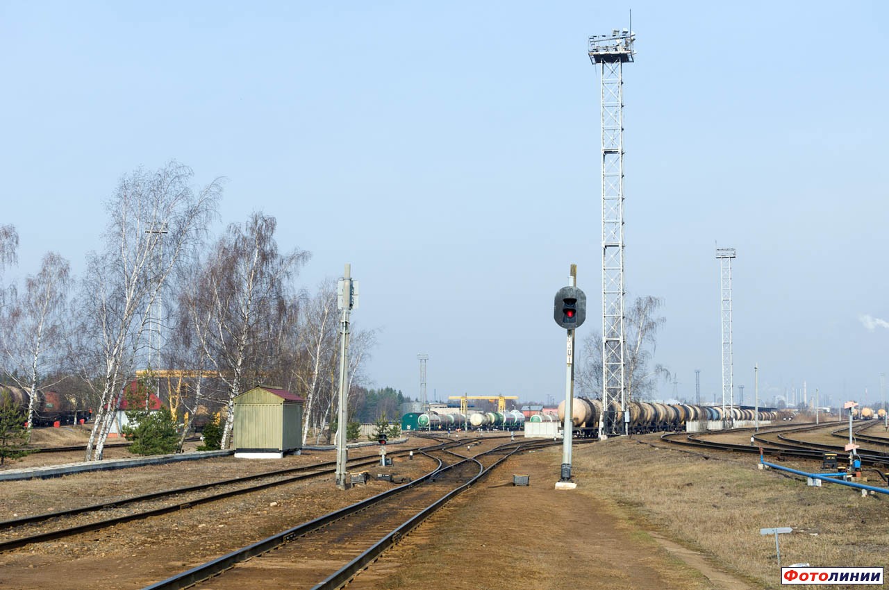 Вид на промывочно-пропарочную станцию (ППС Новополоцк)
